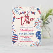 Land of Three Patriotic Birthday Invitation 招待状 (スタンド正面)