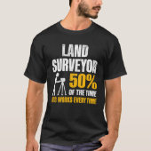 Land Surveying Work  Surveyor Tシャツ (正面)