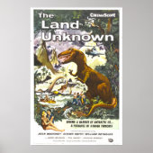 Land Unknown Dinosaur Movie Poster ポスター (正面)