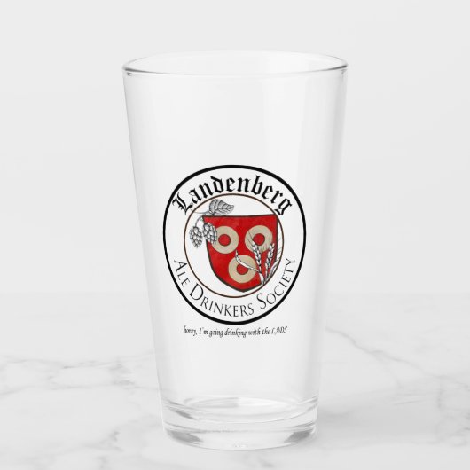 Landenberg Ale Drinkers Society Pint Glass タンブラーグラス (正面)