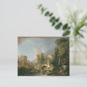 Landes & Bridge by Francois Boucherの風景 ポストカード (スタンド正面)