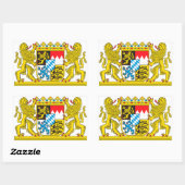 Landeswappen Bayer 長方形シール (シート)