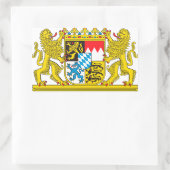 Landeswappen Bayer 長方形シール (バッグ)