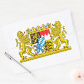 Landeswappen Bayer 長方形シール (封筒)