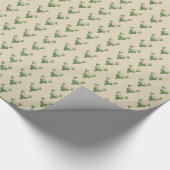 Landhausstil Trachten Hirsch Kopf Dekopapier ラッピングペーパー (角)