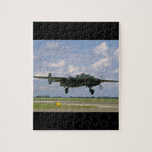 Landing_WWIIの飛行機の直前のB25 ジグソーパズル