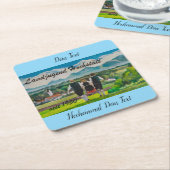 Landjugendfest スクエアペーパーコースター (アングル)