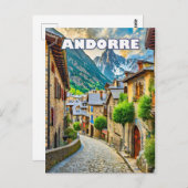 L'Andorre, joyau des montagnes ポストカード (正面/裏面)