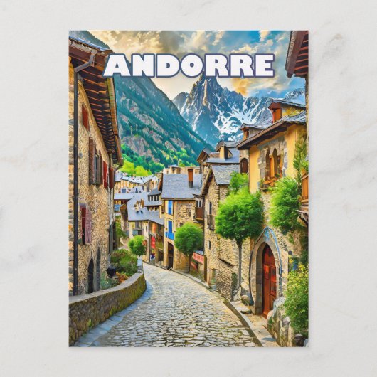 L'Andorre, joyau des montagnes ポストカード (正面)