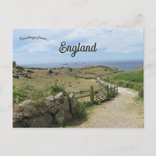 Lands End Cornwall England ポストカード (正面)