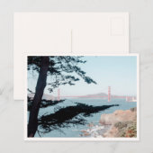 Lands End Hike Sea Cliff Golden Gate Bridge Photo ポストカード (正面/裏面)