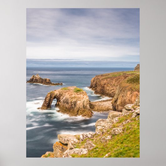 Lands End in Cornwall England UK ポスター (正面)