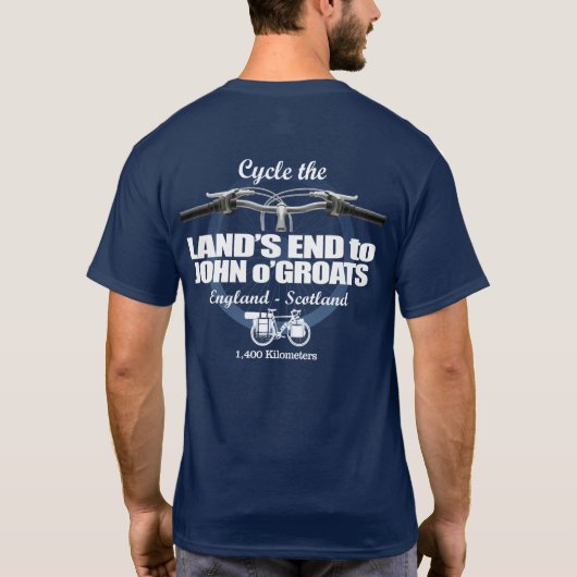 Land's end to John O'Groats (H2) Tシャツ (裏面)
