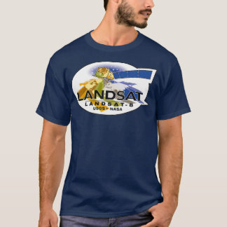 Landsat 8ロゴ tシャツ