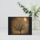 landscape-680226 DARK BROWN BACKGROUND BLACK TREE ポストカード (スタンド正面)