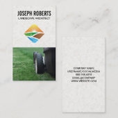 Landscape Architectロゴ | ローンモア | ガーデニング 名刺 (正面/裏面)