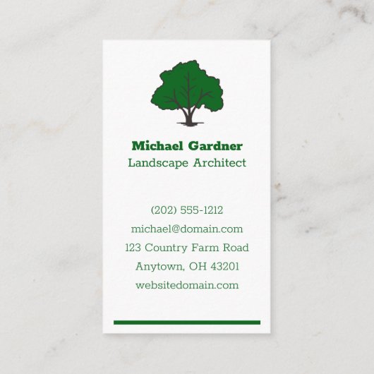 Landscape Architect名刺 名刺 (裏面)