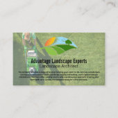 Landscape Architect Cutting Lawn 名刺 (正面)