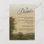 Landscape Art Wedding Details Card エンクロージャーカード (正面)
