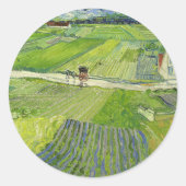 Landscape at Auvers after Rain by Vincent van ゴッホ ラウンドシール (正面)