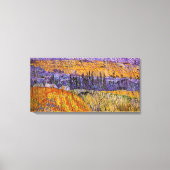 Landscape at Auvers in Rainヴィンセント・ヴァン・ゴッホ キャンバスプリント (正面)