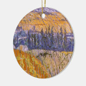 Landscape at Auvers in the Rain, Vincent van ゴッホ セラミックオーナメント (左)
