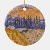 Landscape at Auvers in the Rain, Vincent van ゴッホ セラミックオーナメント (裏面)