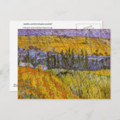 Landscape at Auvers in the Rain, Vincent van ゴッホ ポストカード (正面/裏面)