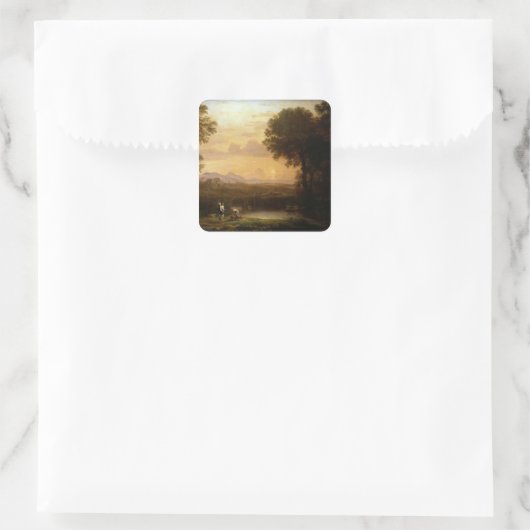 Landscape at Dusk スクエアシール (バッグ)