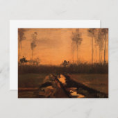 Landscape at Dusk by Vincent vanゴッホ (正面/裏面)