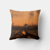 Landscape at Dusk by Vincent vanゴッホ クッション (裏面)