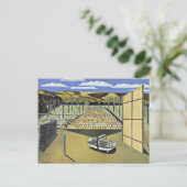 Landscape at Iden，有名な絵を描Paul Nash著 ポストカード (スタンド正面)