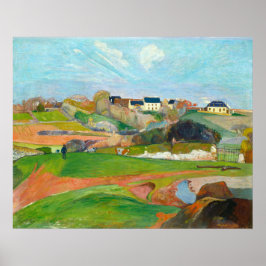 Landscape at Le Pouldu - Paul Gauguin Fine Art ポスター