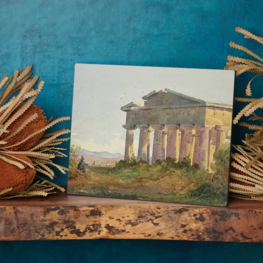 Landscape at Paestum (w/c on紙) フォトプラーク (側面)