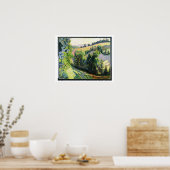 Landscape at Pontgibaud, c.1895 (キャンバス上の油) ポスター (キッチン)