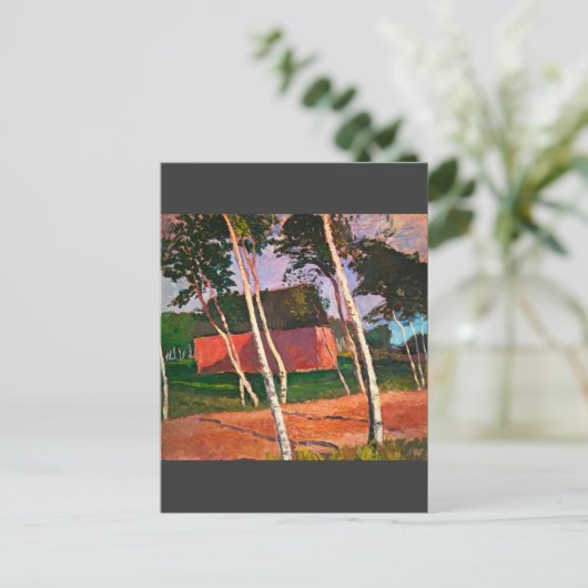 Landscape by Paula Modersohn-Becker ポストカード (スタンド正面)