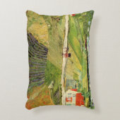 Landscape, Carriage and Train by Vincent vanゴッホ アクセントクッション (正面(垂直))
