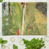 Landscape, Carriage and Train by Vincent vanゴッホ キッチンタオル (折り畳み)