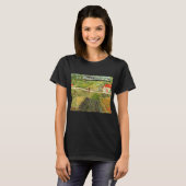 Landscape, Carriage and Train by Vincent vanゴッホ Tシャツ (正面フル)