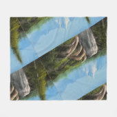 Landscape design blanket フリースブランケット (正面(横))