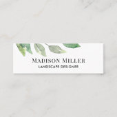 Landscape Designer Greenery スキニー名刺 (正面)