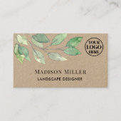 Landscape Designer Greenery Logo 名刺 (正面)