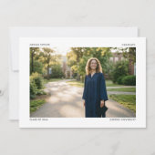 Landscape Editorial Photo Minimalist Graduate 2026 案内状 (正面)