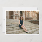 Landscape Editorial Photo Minimalist Graduate 2026 案内状 (裏面)