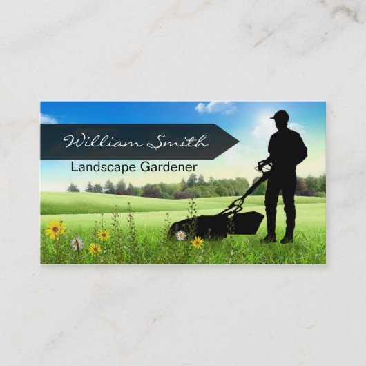 Landscape Gardener Business card 名刺 (正面)