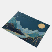 landscape Golden Peaks Under a Night Sky Doormat ドアマット (アングル)