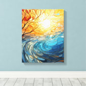 Landscape in Ukrainian motifs キャンバスプリント (インサイチュ (ウッドフロア))