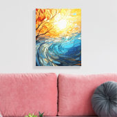 Landscape in Ukrainian motifs キャンバスプリント (インサイチュ (リビング))