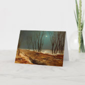 Landscape in Winter at Moonlight,ファインアート カード (正面)