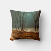 Landscape in Winter at Moonlight by Carl Blechen クッション (正面)